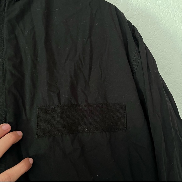 TopMan Fishtail Long Coat Jacket With Hood - Picture 2 of 12